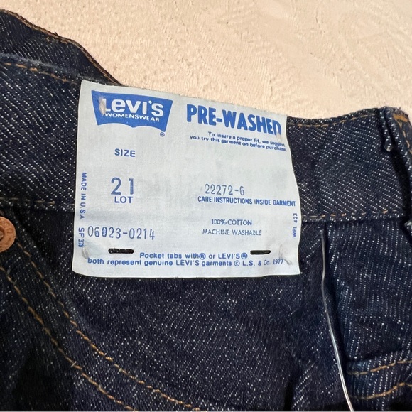 VINTAGE orange tag Levi’s 37x37 TALL GIRL PLUS SIZE!!! NWT🧡 California Staights - Picture 6 of 12